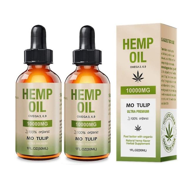 1-3pcs Hemp Seed Oil 100% Organic Relief And Relax Support 10,000mg 2pcs on Productcaster.