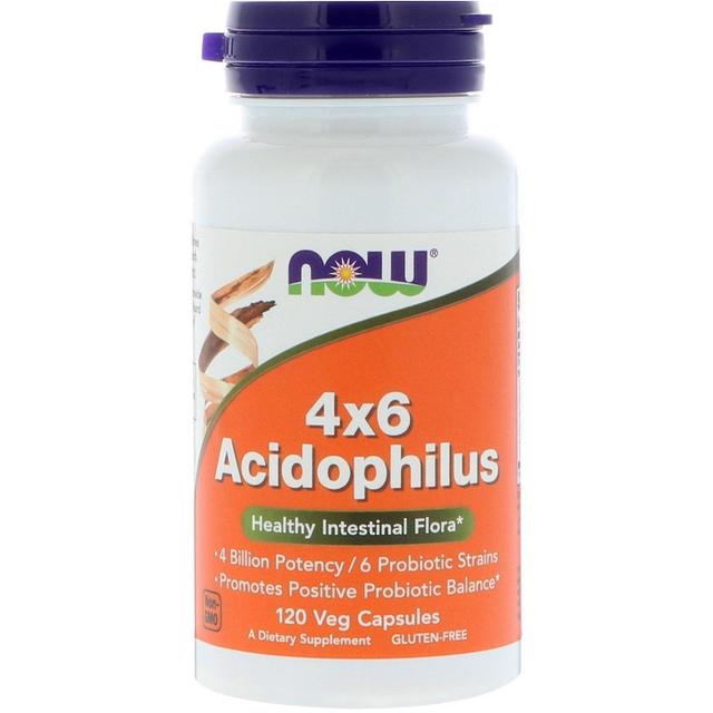 Now Foods, 4x6 Acidophilus, 120 Veg Capsules on Productcaster.