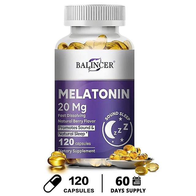 Vorallme Balincer Melatonin - Unterstützt die Stimmung, kognitive Entspannung, gesunden Schlaf, Immunsystem, gentechnikfrei, vegan 120 count-1 bottle on Productcaster.