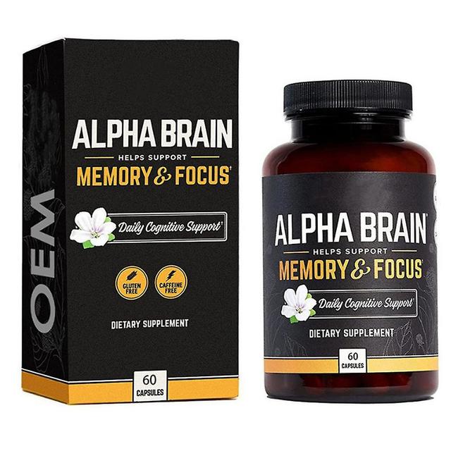 Alpha Brain Memory Focus 60 Capsules Supplement for Men Women on Productcaster.