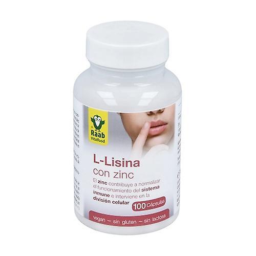 Raab L-lysine with zinc maintenance of bones and skin 100 capsules of 500mg on Productcaster.