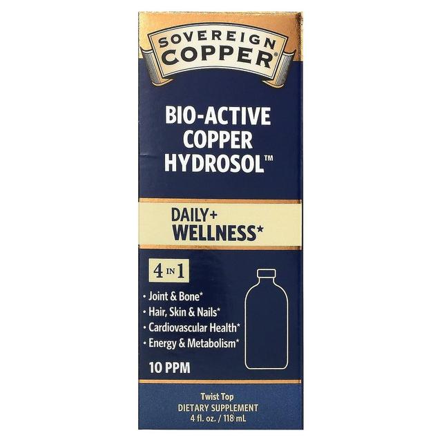 Sovereign Silver, Bio-Active Copper Hydrosol, 10 PPM, 4 fl oz (118 ml) on Productcaster.