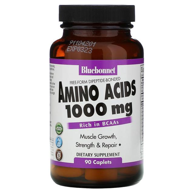 Bluebonnet Nutrition Bluebonnet Näring, Aminosyror, 1,000 mg, 90 Kaplets on Productcaster.