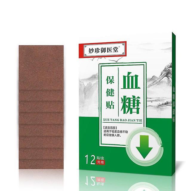 Coscelia 12pcs Herbal Diabetes Patch Lower Blood Sugar Prevent Hyperglycemia High Blood Pressure Blood Sugar Balance Plaster Health Care 12pcs in 1box on Productcaster.