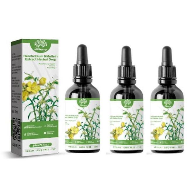 1-3 Pcs Herbal Lung Health Essence Dendrobium Mullein Extrait Puissant Poumon Cleanse 30ml 1pc on Productcaster.