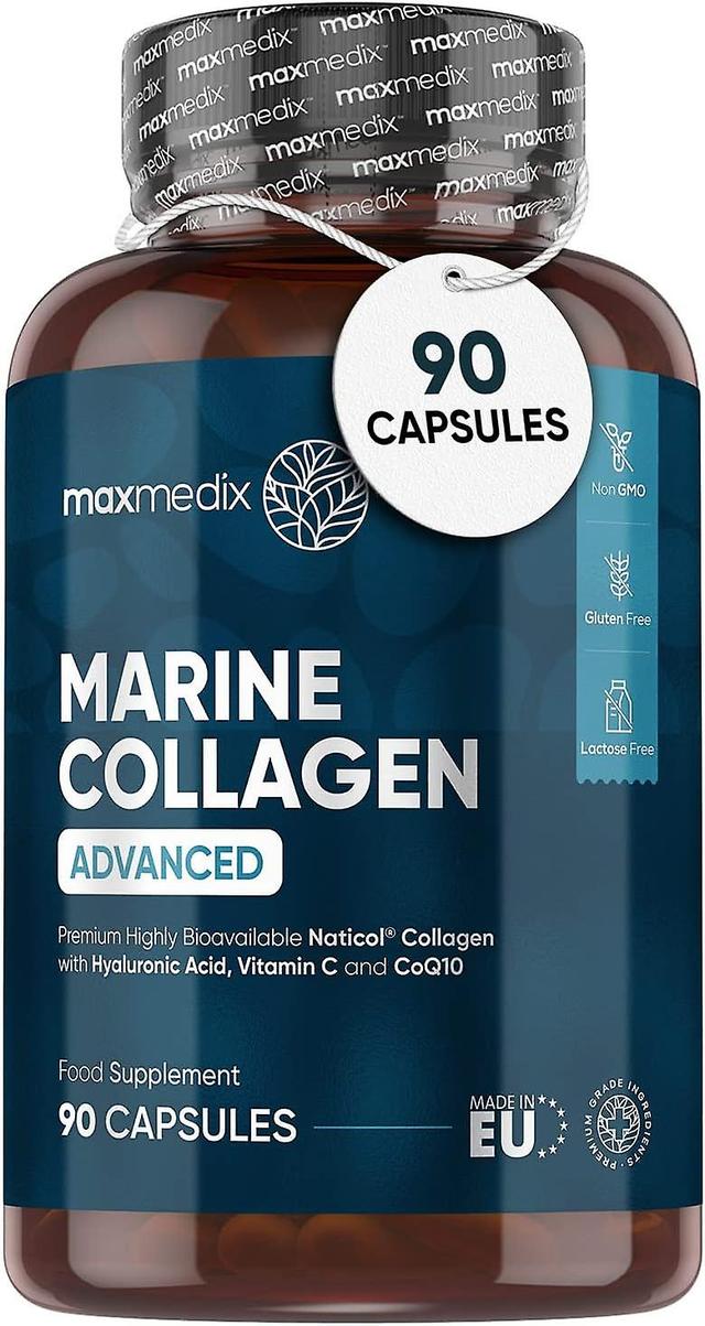 Maxmedix Marine Collagen Capsules - 1545mg Hydrolysed Collagen Complex Supplement - Naticol Type 1 Marine Collagen on Productcaster.