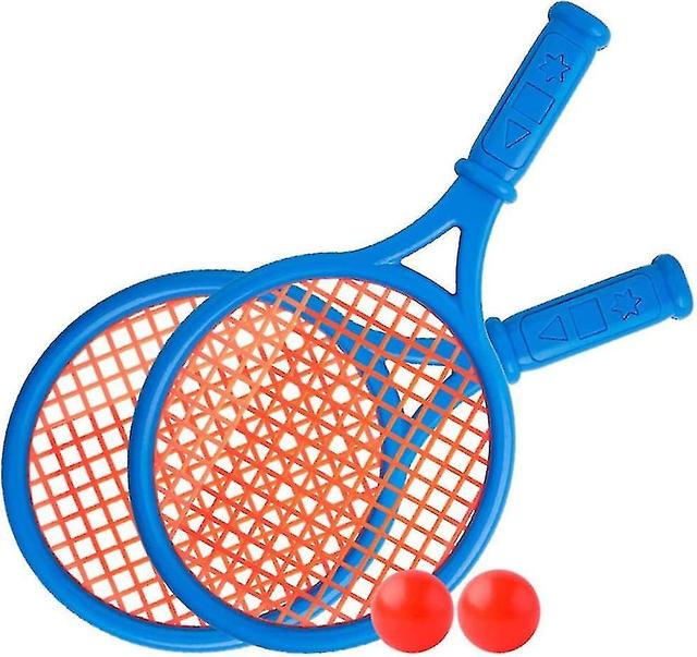 Plastová tenisová raketa Detská hračka Outdoor Sports Interactive Beach Toy Tennis Racket Set (modrá) on Productcaster.