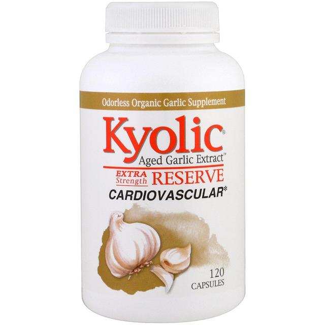 Kyolic, Estratto di aglio invecchiato, Riserva di Forza Extra, 120 Capsule on Productcaster.