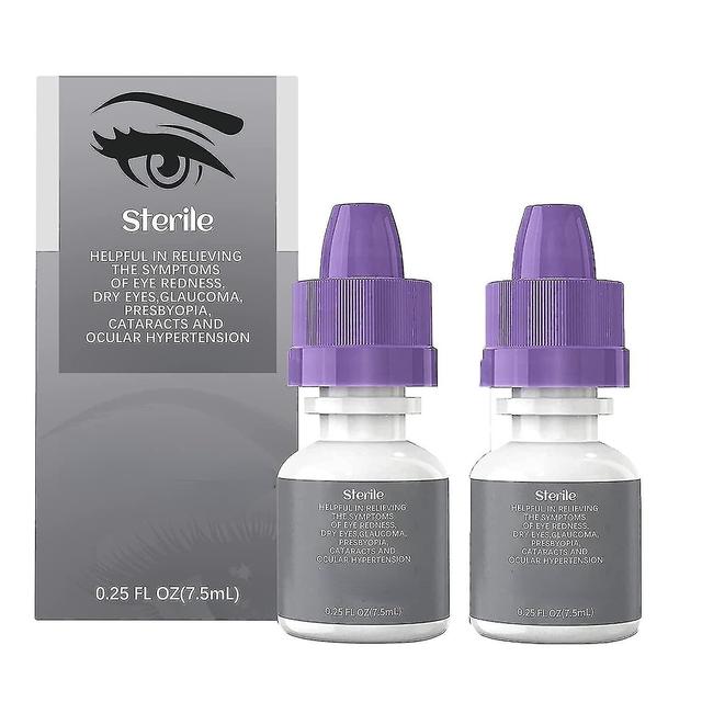 1/4pcs Helps To Relieve The Symptoms Of Red And Dry Eyes. Eye Drops For Glaucomas And Presbyopia 7.5ml -sz.12350 2pcs on Productcaster.