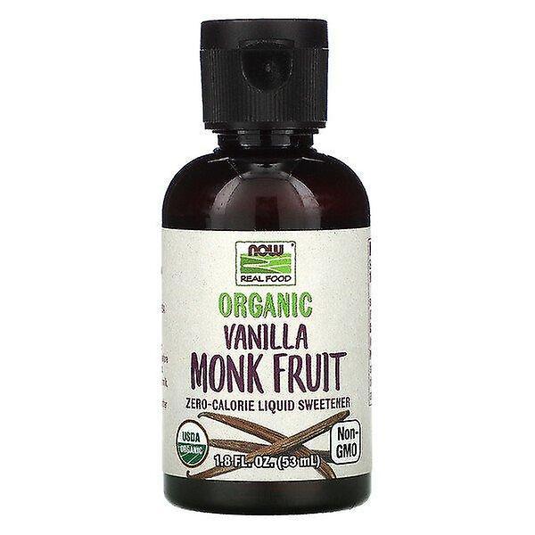 Now Foods, Real Food, Organic Monk Fruit, Liquid Sweetener, Vanilla, 1.8 fl oz (53 ml) on Productcaster.