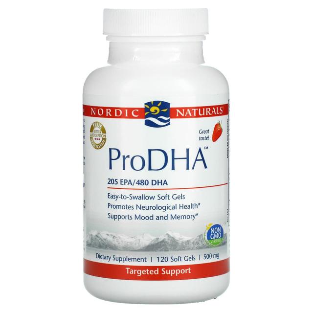 Nordic Naturals, ProDHA, Strawberry, 250 mg, 120 Soft Gels on Productcaster.