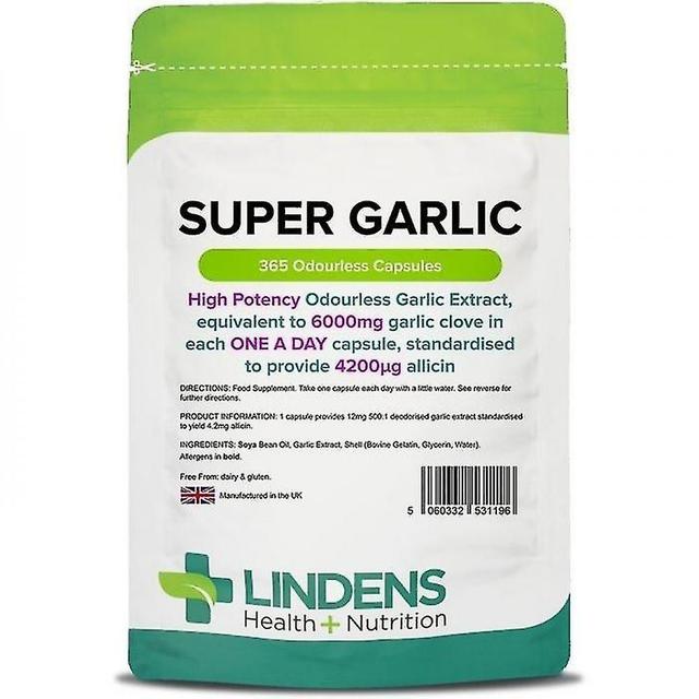 Super Garlic 6000mg Capsules 365 (1196) on Productcaster.