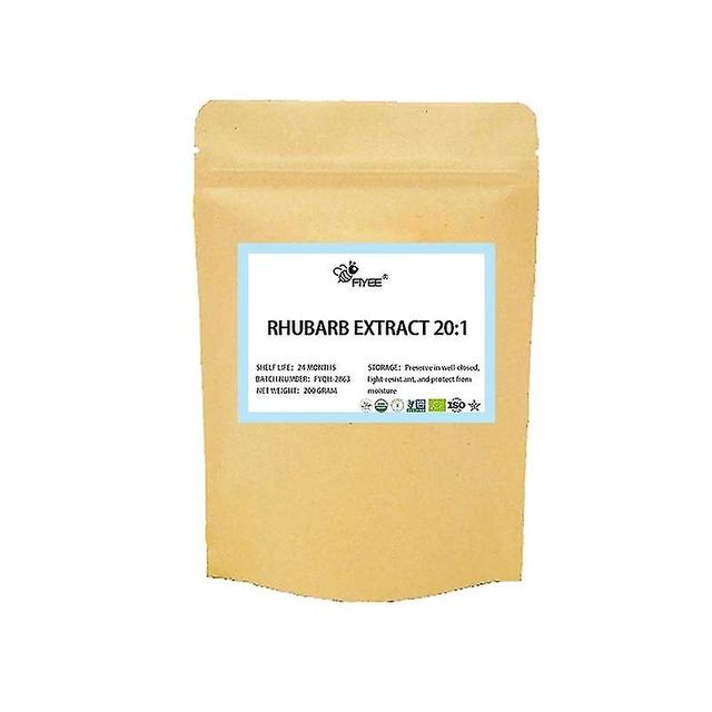 Timubike Jinzhaolai organic Rhubarb Extract natural Rhubarb Root Extract 201 Emodin 500g(17.65oz) on Productcaster.