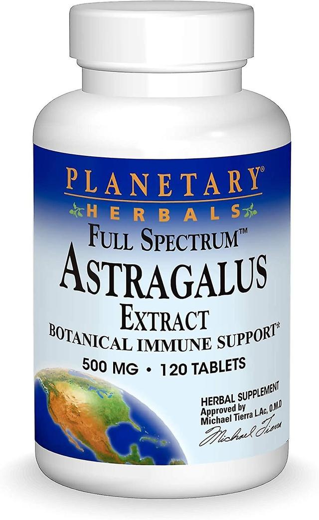 Planetary Herbals Full Spectrum Astragalus Extract 500mg 120 Tablets on Productcaster.