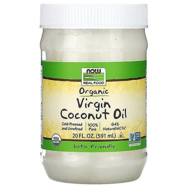 Now Foods, Real Food, Aceite de Coco Virgen Orgánico, 20 fl oz (591 ml) on Productcaster.