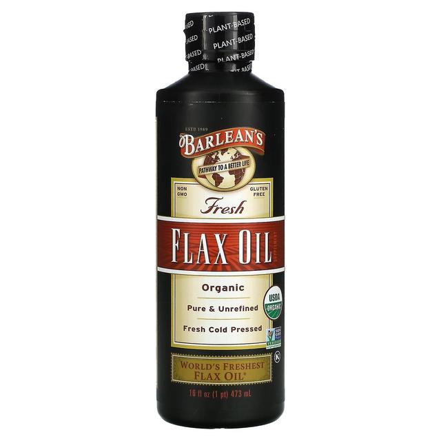 Barlean's, Organic Fresh, Flax Oil, 16 oz (473 ml) on Productcaster.