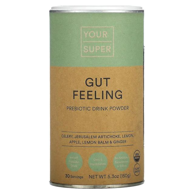 Your Super, Gut Feeling, Prebiotic Drink Powder , 5.3 oz (150 g) on Productcaster.