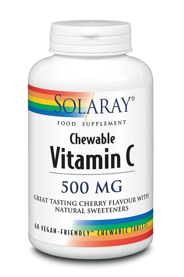 Solaray vitamiini c pureskeltava 500mg 60's on Productcaster.