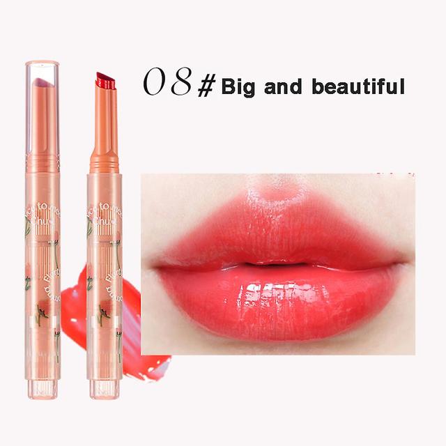 Water Gloss Mirror Lip Stick Long Lasting Moisturizing Lip Gloss Color Nourishing Lip Balm 08 on Productcaster.