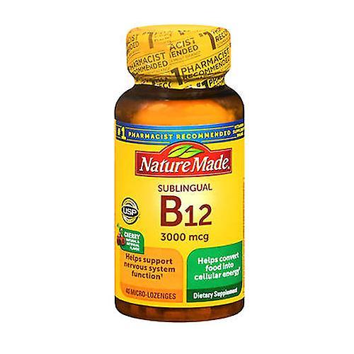 Nature Made Vitamin B12,3000mcg,Sublingual 40 Lozenges (Pack of 1) on Productcaster.