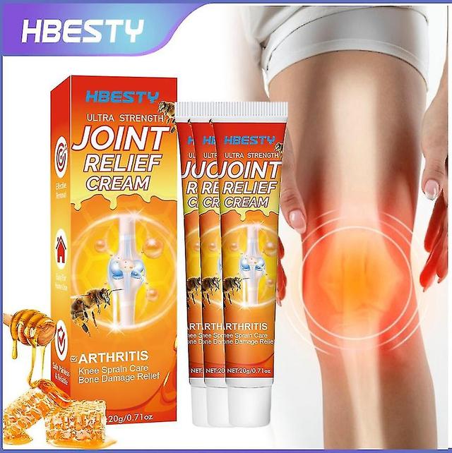 Hbesty Bee Venom Joint Cream Knee Shoulder Neck Ankle Propolis Care Gel 3PCS on Productcaster.