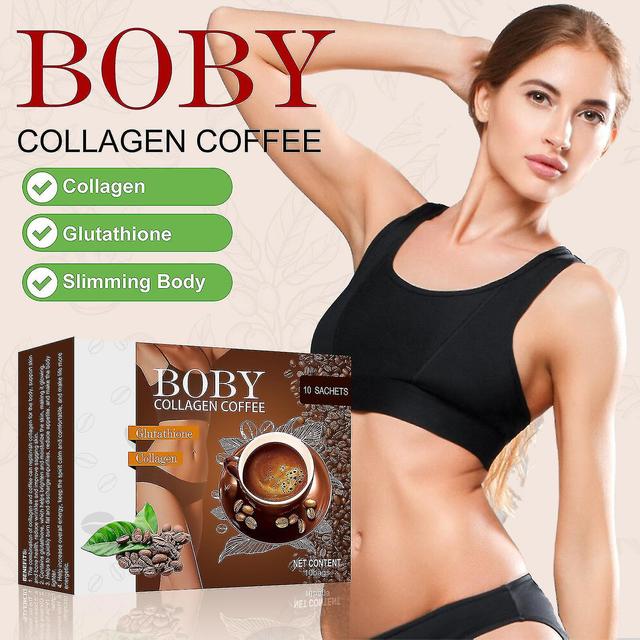 Collagen Instant Coffee Powder For Office Worker - Refines Skin, Boosts Concentration 3box-30bag on Productcaster.