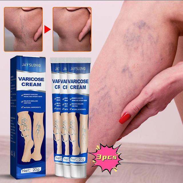 Jaysuing Vein Massage Crème Variqueuse Répare les vaisseaux sanguins bombés et enflés dans les jambes Crème Varices Pulse Health Cream Huile de mas... on Productcaster.