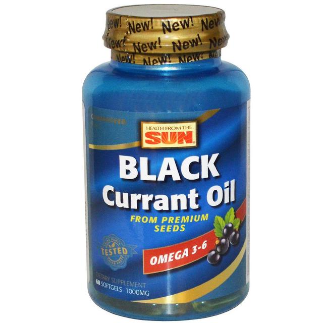 Health From The Sun, Black Currant Oil, 1,000 mg, 60 Softgels on Productcaster.