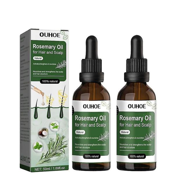 2pcs Rosemary Oil Stimulates Health Hair Growth & Skin Care 50ml on Productcaster.