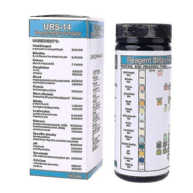 Pinguo 100 Urs-14 Urine Test Strips, 14 Parameters Urobilinogen, Bilirubin, Ketone Bodies, Creatinine on Productcaster.