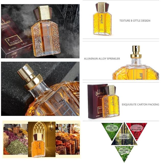 Denstyle Arabian Perfumes for Men,100ml Muslim Eau de Parfum Toilette Halal Dubai Retro Mens Fragrances Concentrated Long Lasting Perfume Essential... on Productcaster.