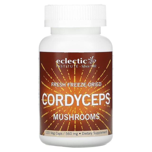 Eclectic Institute, Fresh Freeze-Dried Cordyceps Mushrooms, 560 mg, 120 Veg Caps on Productcaster.