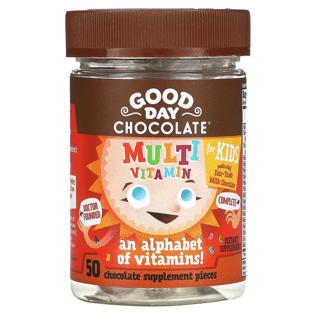 Good Day Chocolate, Multivitamin for Kids, 50 Chocolate Supplement Pieces on Productcaster.