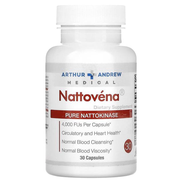 Arthur Andrew Medical, Nattovena, Rent Nattokinas, 30 kapslar on Productcaster.