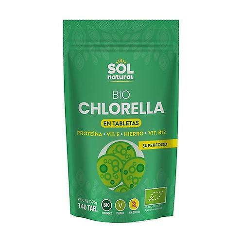 Sol Natural Chlorella biotableteissa 140 tablettia on Productcaster.