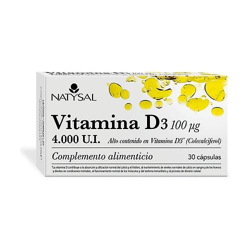 Natysal Vitamin D3 100μg (4000IU) 30 capsules on Productcaster.