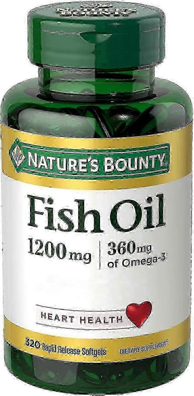 Natures Bounty Óleo de peixe de recompensa da Nature', 1200 mgs, softgels, 320 ea on Productcaster.