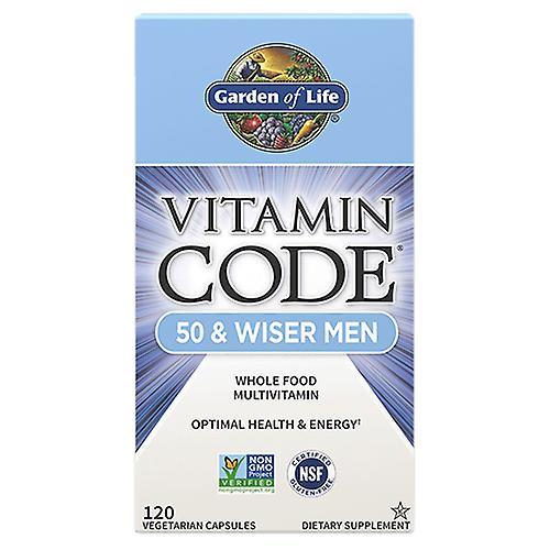 Garden of Life Vitamin Code, 50 & Wiser Men's Formula 120 Caps (Pack of 2) on Productcaster.