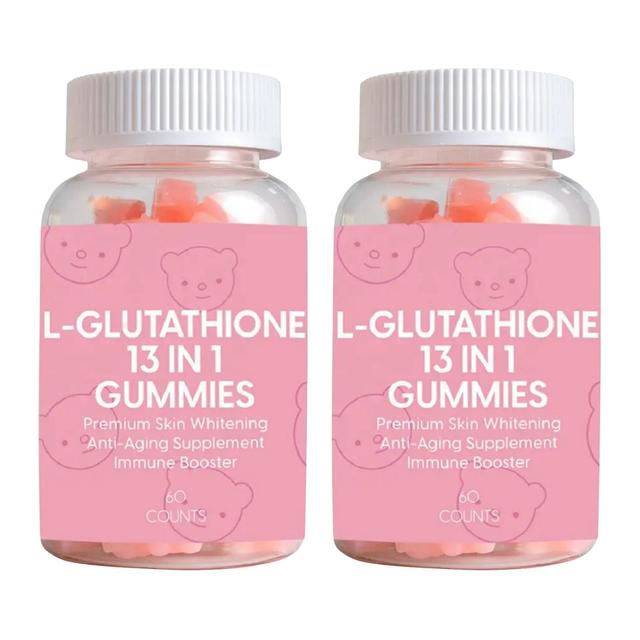 1 Packung Bio-L-Glutathion-Kollagen 13-in-1 Hautaufhellungs-Gummipflegeergänzung für Erwachsene 2PCS on Productcaster.