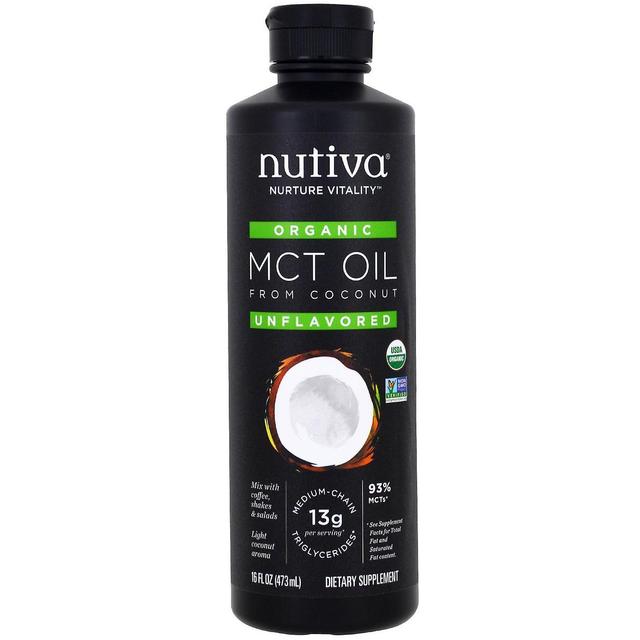 Nutiva, Organic MCT Oil From Coconut, Unflavored, 16 fl oz (473 ml) on Productcaster.