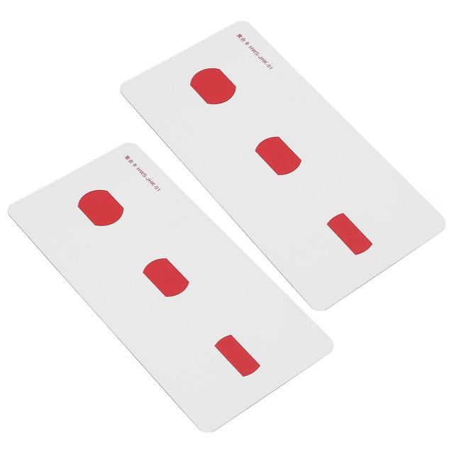 Aespa 2pcs Strabismus Correction Cards Improve Visual Sense Waterproof Coated Paper Amblyopia Training Cards on Productcaster.