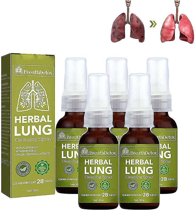 Natural Herbal Lung Cleansing Spray, Respiratory Detoxification Herbal Lung Cleansing Spray, Natural Herbal Lung Essence, Cleansing Respiratory Tra... on Productcaster.