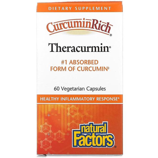 Natural Factors, CurcuminRich, Theracurmin, 60 Vegetarian Capsules on Productcaster.