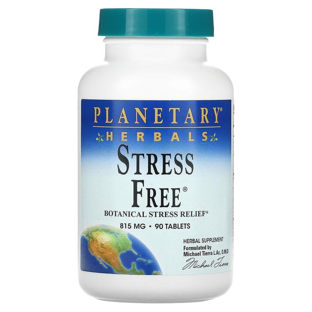 Planetary Herbals Planetariske urter, Stress Free, Botanisk Stress Relief, 815 mg, 90 tabletter on Productcaster.