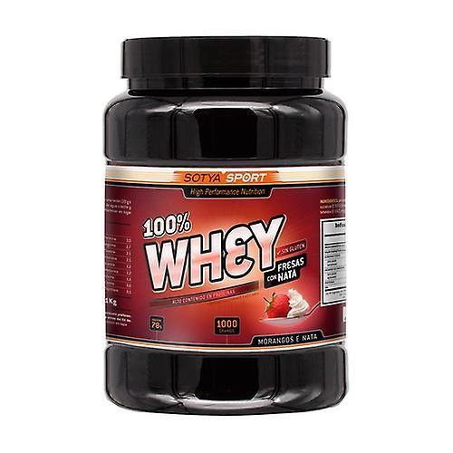 Sotya Whey protein 100% strawberries with cream 1 kg of powder on Productcaster.