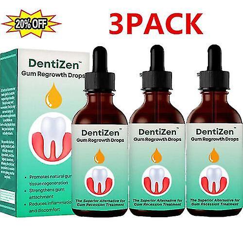 3 Stück Dentizen Zahnfleisch Nachwuchstropfen 30ml on Productcaster.