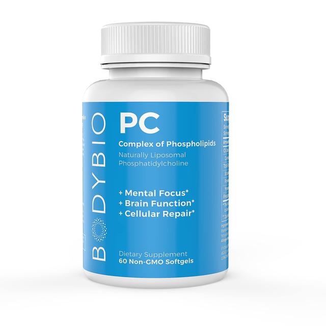 Bodybio - PC fosfatidylcholin + fosfolipider 60 softgels on Productcaster.