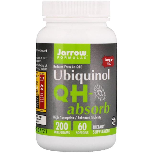 Jarrow Formulas, Ubichinol, QH-Absorb, 200 mg, 60 Kapsułki żelowe on Productcaster.