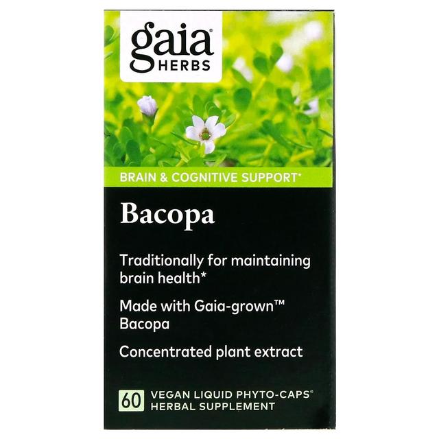 Gaia Herbs Gaia Kräuter, Bacopa, 60 Vegan Liquid Phyto-Caps on Productcaster.