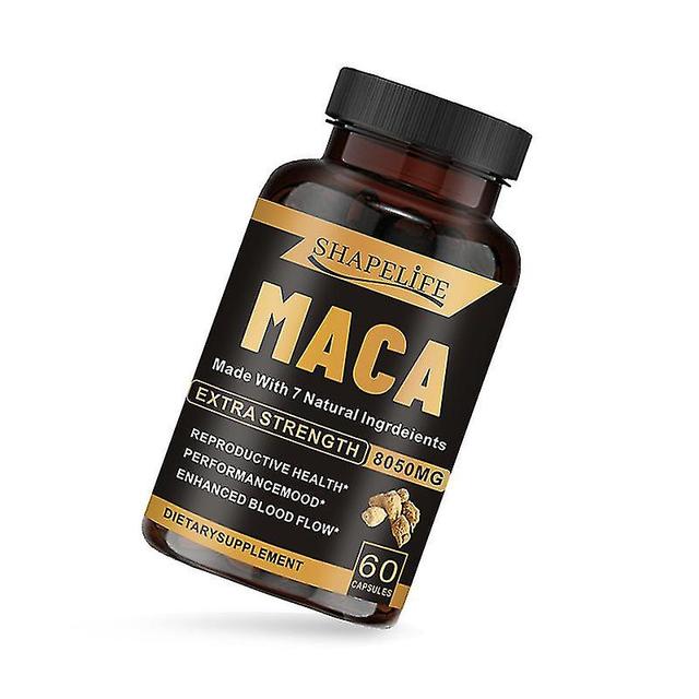 Mamusk Organic Maca Root Powder Capsules 8050mg Peruvian Maca Root Extract Supplement for Men and Women 60 capsules on Productcaster.